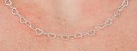 Foto do produto Colar e Pulseira Elos em Coração Prata 925