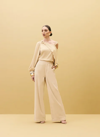 Foto do produto Blusa Feminina com Metal Bege Savana