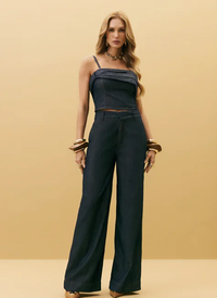Foto do produto Calça Feminina Alfaiataria Ampla 