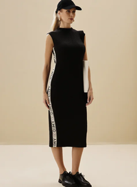 Foto do produto Vestido Feminino Midi Com Gorgurão