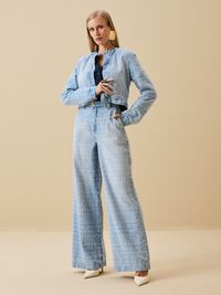 Foto do produto CALCA FEMININA WIDE LEG CLASSICA BOUCLE 