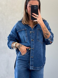Foto do produto CAMISA JEANS MADALENA  TAM UNICO