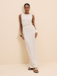 Foto do produto VESTIDO FEMININO HIPER MIDI COM CINTO DE CORDAO 