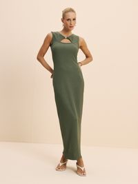 Foto do produto VESTIDO FEMININO HIPER MIDI COM PASSADOR DE METAL 