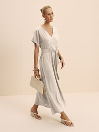 Foto do produto VESTIDO FEMININO SUPER MIDI COM PREGAS