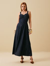 Foto do produto VESTIDO FEMININO SUPER MIDI GODE JEANS 