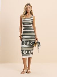 Foto do produto VESTIDO HIPER MIDI COM ESTAMPA 