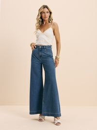 Foto do produto CALCA FEMININA KATE COM PESPONTO BOLSO PULA PONTO