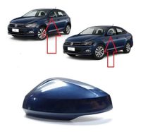 Foto do produto CAPA RETROVISOR AZUL FICOSA ESQ POLO 2018/. . .