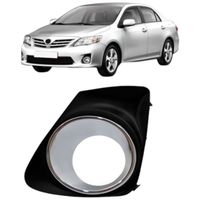 Foto do produto MOLDURA FAROL AUX GRADE P/CHOQUE PARACHOQUE TOYOTA COROLLA 12/13 GRAD P/CHO DIAN C/F PTO ARO CINZA LE