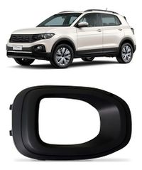 Foto do produto MOLDURA FAROL AUX GRADE P/CHOQUE PARACHOQUE VW T-CROSS 19/24 GRADE LAT P/CHOQ DIA S/F MOLD CZA LD