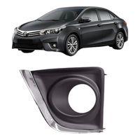 Foto do produto MOLDURA FAROL AUX GRADE P/CHOQUE PARACHOQUE TOYOTA COROLLA 14/17 GRADE P/CHOQ DIANT C/F MOLD CROM LE