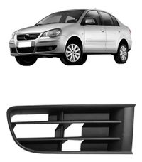 Foto do produto MOLDURA FAROL AUX GRADE P/CHOQUE PARACHOQUE VW POLO 03/06 GRADE P/CHOQUE DIANT S/F LD