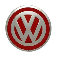 Foto do produto CALOTA MIOLO DA RODA COM EMBLEMA VERMELHO VW UP 