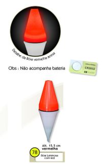 Foto do produto BÓIA LUMINOSA COM LED N78 BARÃO VERMELHO
