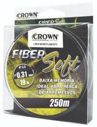 Foto do produto LINHA FIBER SOFT AMARELA 250 MTS CROWN
