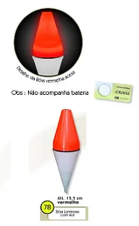 Foto do produto Boia Para Espada Luminosa Vermelha Barão Nº78