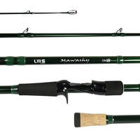 Foto do produto VARA MAWASHI GREEN IM8 50LBS PARA CARRETILHA 2 PARTES 2,40M / 2,70M LUMIS