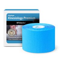 Foto do produto Bandagem Kinesiológica Premium 5cm Fisiovital – Fita Kinesio Tape para Pós-Cirúrgico e Peles Sensíveis