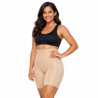 Foto do produto Bermuda Modeladora Cintura Alta DeLinea Fisiovital | Cinta Pós-Cirúrgica com Silicone