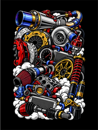 Foto do produto CAMISETA ALGODÃO MODELO 25 CARROS