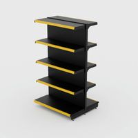 Foto do produto Gôndola de Centro Continuação de 1,55 m - Preto-Amarelo