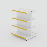 Foto do produto Gôndola de Centro Continuação de 1,32 m - Branco-Amarelo