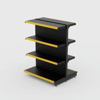 Foto do produto Gôndola de centro Continuação de 1,32 m - Preto-Amarelo