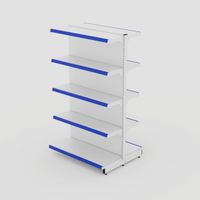 Foto do produto Gôndola de Centro Continuação de 1,55 m - Branco-Azul