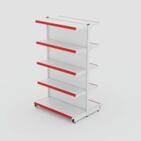 Foto do produto Gôndola de Centro Inicial de 1,55 m - Branco-Vermelho
