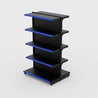 Foto do produto Gôndola de Centro Inicial de 1,55 m - Preto-Azul