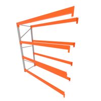 Foto do produto Mini porta pallet 200 kg por nivel inicial com 4 niveis laranja Sem MDF