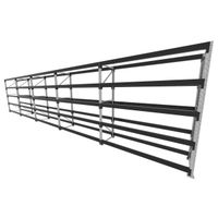Foto do produto Mini porta pallet 200 kg por nivel inicial +4 continuação com 5 niveis preto com Sem MDF