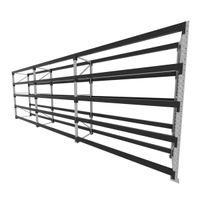 Foto do produto Mini porta pallet 200 kg por nivel inicial +2 continuação com 5 niveis preto com Sem MDF