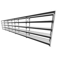 Foto do produto Mini porta pallet 200 kg por nivel inicial +4 continuação com 5 niveis preto com MDF Branco