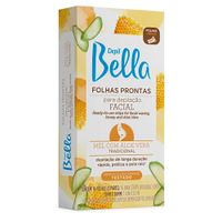 Foto do produto Folha Pronta Depilação Facial Mel e Aloe Vera Depil Bella 16 FLS