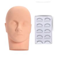 Foto do produto Kit Cabeça de Sklicone + Cílios para Treinamento