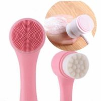 Foto do produto Escovinha Skin Care 2 em 1 Limpeza Facial Dupla Silicone