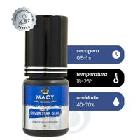 Foto do produto Cola Macy Silver Star Adesivo para Extensão de Cílios - 3ml