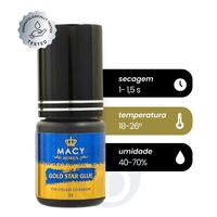 Foto do produto Cola Macy Gold Star Adesivo para Extensão de Cílios  com Baixo Odor- 3ml
