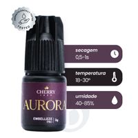 Foto do produto Cola Cherry Aurora Embelleze Pro Adesivo de Secagem Rápida de Extensão de Cílios - 3g