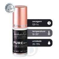 Foto do produto Cola Lashes Co Pure ++ Adesivo de Alta Retenção na Extensão de Cílios - 3ml
