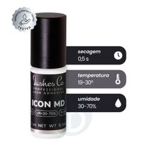 Foto do produto Cola Lashes Co Icon MD Adesivo Secagem Rápida para Extensão de Cílios - 3ml