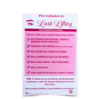 Foto do produto Ficha Cuidados para Lash Lifting - 100 Folhas
