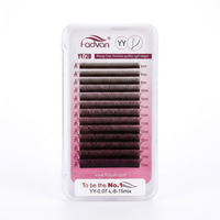 Foto do produto Cílios Marrom Y Fadvan Curvatura L - Fox Eyes / Delineado - Mix 8 / 15