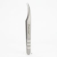 Foto do produto Pinça Bella Moça Curva Longa para Cílios Aço Escovado