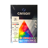 Foto do produto Bloco Criativo A-3 x 32fls x 120g/m² com 08 Cores - Canson