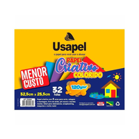 Foto do produto Bloco Criativo A-4+ x 32fls x 120g/m² com 08 Cores - Usapel 