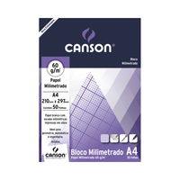 Foto do produto Bloco Milimetrado A-4 com 50fls x 60g/m² Técnico - Canson