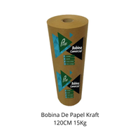 Foto do produto Bobina Papel Metro Kraft 15Kg 1,20mt x 80g/m² - Pilar